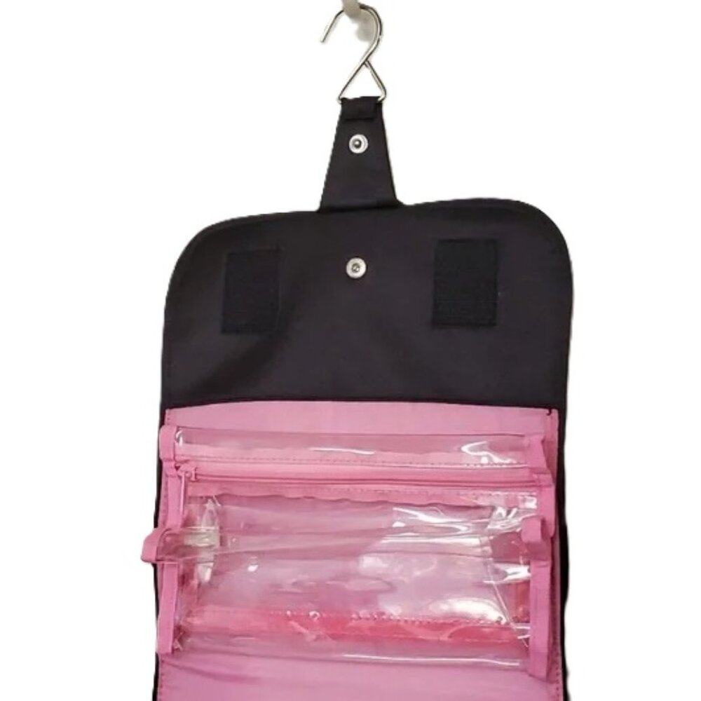 MARY KAY Cosmetic Hanging Travel Toiletry Bag - Black/Pink - NWOT - Picture 12 of 12